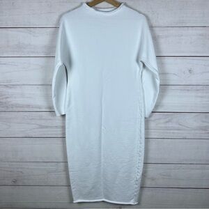 Frank & Eileen Isabelle Funnel Neck Midi Dress Size XS White